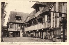 VINTAGE POSTCARD Normandy Pont I' Eveque old brood Dominican ladies of Isle