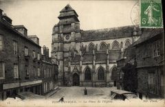 CPA Pont I'Eveque La place de l'eglise
