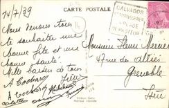 VINTAGE POSTCARD Oustreham Riva Bleated the lock at the bottom the borough