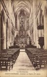 VINTAGE POSTCARD Normandy Interior Pont-l'Ev4eque cheese of the church
