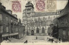 CPA Pont L'Eveque La place de l'eglise