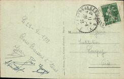 CPA Port en bessin La tempete du 21 fevrier