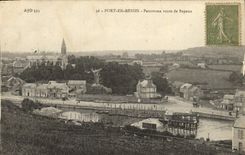 VINTAGE POSTCARD Port in bessin panorama road of Bayeux