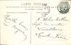 POSTAL de la VENDIMIA el puerto de la tormenta en Bessin