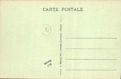 VINTAGE POSTCARD Port In Bessin the Vauban tower