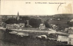 CPA Port En Bessin Panorama route de Bayeux