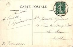 VINTAGE POSTCARD Bridge D' Ouilly the Rock of the Lion Road of Mesnil Vilely