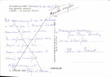 MODERN CARD St Aubin on Sea View Air the Church colony the SNCF