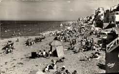 CPM St Aubin sur Mer Perspective de la Plage
