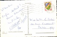 MODERN CARD St Aubin on Sea Beach Tennis Hotel Bar Restoring Cap Folklore