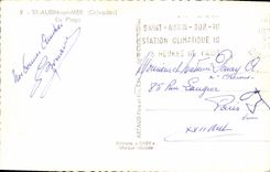 MODERN CARD St Aubin on Sea the Beach