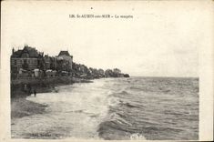 CPA St Aubin Sur Mer La Tempete