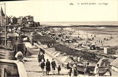 CPA Saint Aubin Coin de Plage