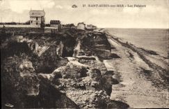 CPA Saint Aubin Sur Mer Les Falaises