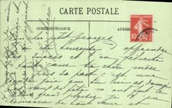 VINTAGE POSTCARD Holy Aubin the Beach