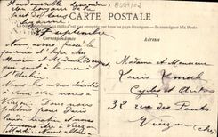 VINTAGE POSTCARD Holy Aubin On Sea the Storm of October 1909