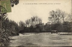VINTAGE POSTCARD Holy Andre close Caen the outfall