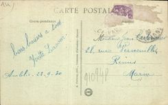 POSTAL de la VENDIMIA los prioress Saint de la puerta principal de Gabriel