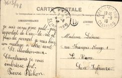 VINTAGE POSTCARD Surroundings of Pont-l'Ev4eque cheese St Martin with the Residents of Chartres Castle of All the City