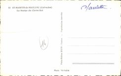 MODERN CARD St Martin de Mailloc the Statue of Christ King