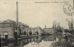 VINTAGE POSTCARD Thieville the Spinning mill Seen On the Divine ones