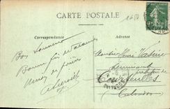 VINTAGE POSTCARD Thury Harcourt the Trench of Hom Direction of Harcourt