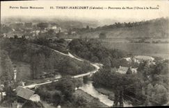 VINTAGE POSTCARD Thury Harcourt Panorama of Hom Orne to the Loop