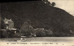 VINTAGE POSTCARD Thury Harcourt the Rock has Bunel