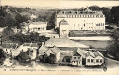 VINTAGE POSTCARD Thury Harcourt Panorama of the Castle Taken of Benign St