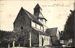 VINTAGE POSTCARD Drums the Church Saint Pierre