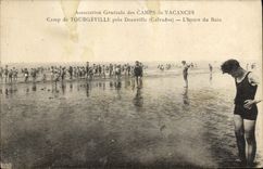 CPA Camp de Tourgevill pres Deauville L'heure du bain Camps de Vacances