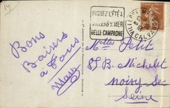 VINTAGE POSTCARD Villers On Sea the Municipal Casino Seen of the Beach