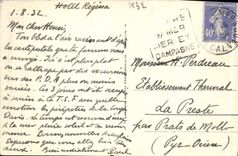 VINTAGE POSTCARD Villers On Sea the Dam and the Beach