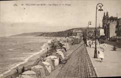 CPA Villers Sur Mer La Digue et la Plage