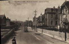 CPA Villers Sur Mer Route de Trouville Entree de Villers