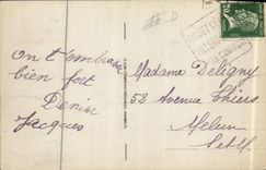 VINTAGE POSTCARD Villers On Sea Road of Trouville Entered of Villers