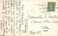 POSTAL Villers de la VENDIMIA en el camino del mar de Deauville