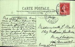 POSTAL Villers de la VENDIMIA en el mar el chalet San Carlos