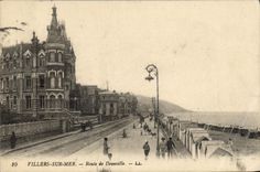 CPA Villers Sur Mer Route de Deauville