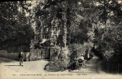 CPA Villers Sur Mer Le Chemin de Saint Vaast