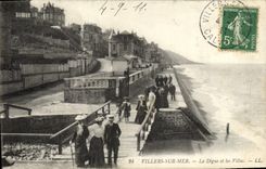 CPA Villers Sur Mer La Digue et les Villas