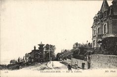 POSTAL Villers de la VENDIMIA en el mar en la colina