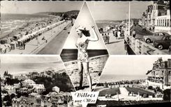 POSTAL MODERNA Villers en el mar la playa que ocurrió de la opinión de la república