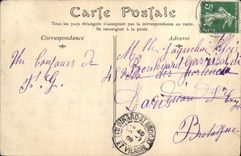 La POSTAL Villers de la VENDIMIA en Mer en las rocas busca moldes