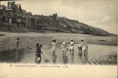 CPA Villers Sur Mer Enfants Sur la Plage
