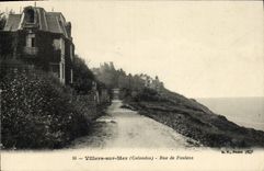 POSTAL Villers de la VENDIMIA en la calle del mar de Foulens
