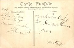 CPA Villers sur Mer La Digue un Jour de Tempete