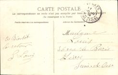 POSTAL Villers de la VENDIMIA en el chalet de Mariani del mar