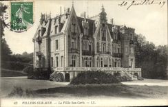 POSTAL Villers de la VENDIMIA en el chalet San Carlos del mar