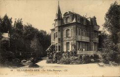 POSTAL Villers de la VENDIMIA en el mar el chalet de Dorange